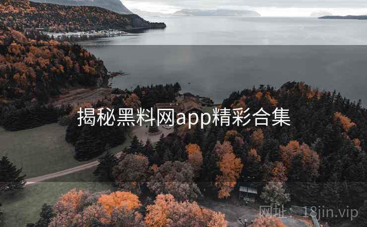 揭秘黑料网app精彩合集