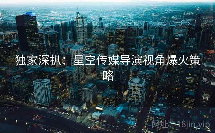 独家深扒:星空传媒导演视角爆火策略